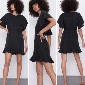 ZARA RUFFLE DRESS